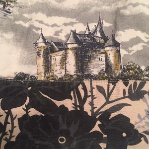 Anthropologie LeifNotes Print Art skirt zippered